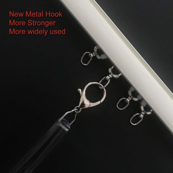 Universal Telescoping Drapery Pull Rod and Adjustable Curtain Wand - Image 4