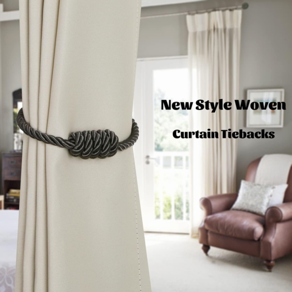 4 Pcs Set Magnetic Curtain Tiebacks 2 Pair-Magnetic Curtain Straps - Image 5