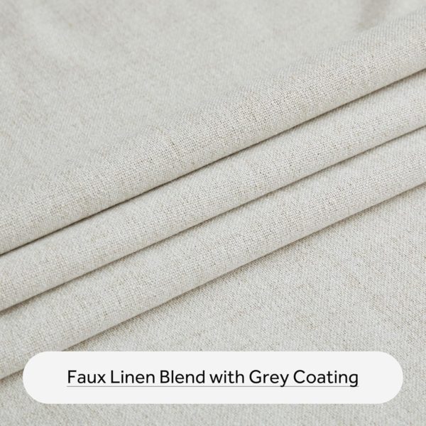 THS Blackout Curtain For Bedroom, 2 Pieces (Cream) - Image 5