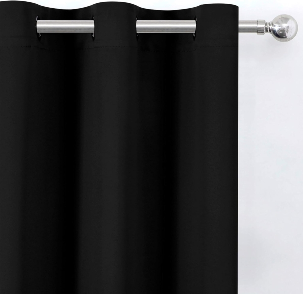 Blackout Curtains Blockout Sunlight Harmful UV Rays Reduces Noise - Image 5