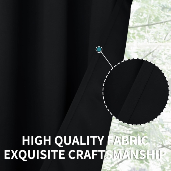IHOME HOMIE 1 PIECE Blackout Curtains for Living Room Bedroom - Image 5