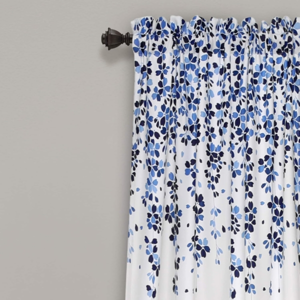 Lush Decor Weeping Flowers Darkening Window Curtains Panel Set - Image 5