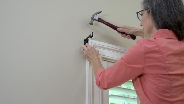 DELFINO No Drill Curtain Rod Holder Window Frame Super Capacity - Image 5