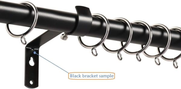 Curtain Rod Bracket Set of 4 for 1 Or 1 1/8 Inch Rods, Adjustable - Image 5