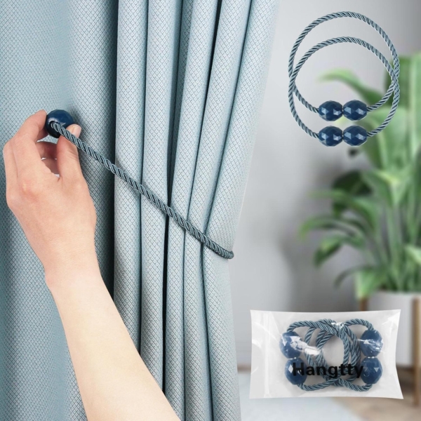 Magnetic Curtain Tiebacks Decorative Rope Holdback Holder - Image 5