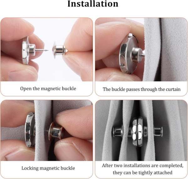 Magnetic Curtain Straps Strong Magnetic Curtain For Home Office - Image 5