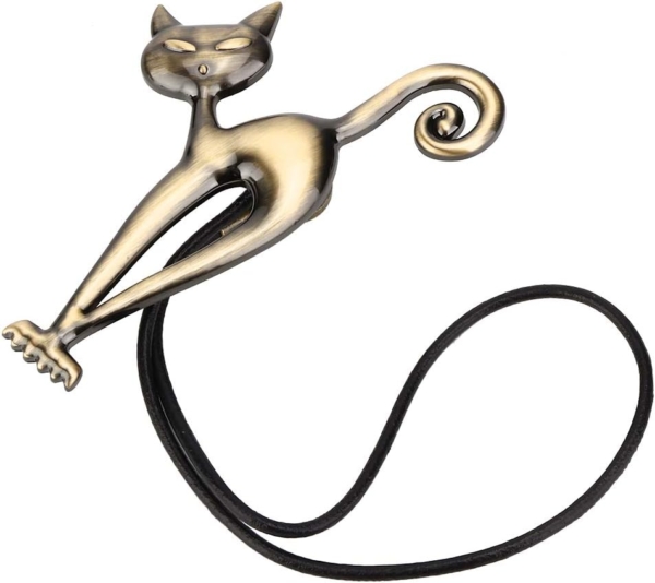 Curtain Holder Buckles Cute Cat Magnetic Curtain Curtain Clips Rope - Image 5