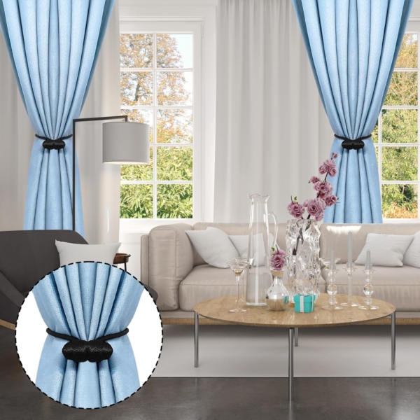 IM FineLife 4 Pieces Magnetic Curtain Tiebacks Curtain Straps - Image 5