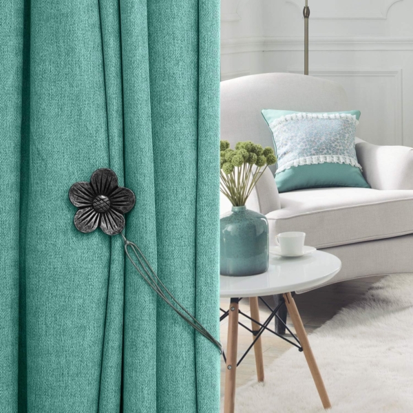 SKEIDO 1 Pair Magnetic Curtain Tiebacks Decorative Rope Holdback - Image 6