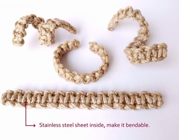 Handmade Natural Cotton Rope Tie Bakes Decorative Knot Ball Holdbacks - Image 6