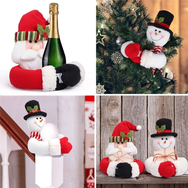 Christmas Curtain Buckle Tiebacks Cute Christmas Santa Snowman Curtain - Image 6