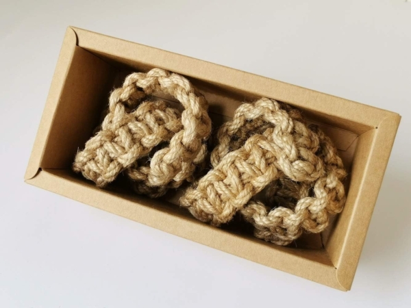 Handmade Natural Cotton Rope Tie Bakes Decorative Knot Ball Holdbacks - Image 7