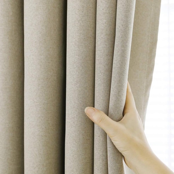 2 Pieces Blackout Curtains Living Room Long Panels Bedroom Thick - Image 6