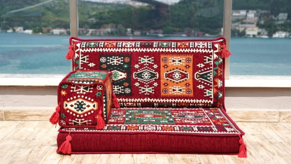 Indoor/Outdoor Arabic Majlis Sofa Set  Lounge Sofa  Floor Seating Set - Image 2