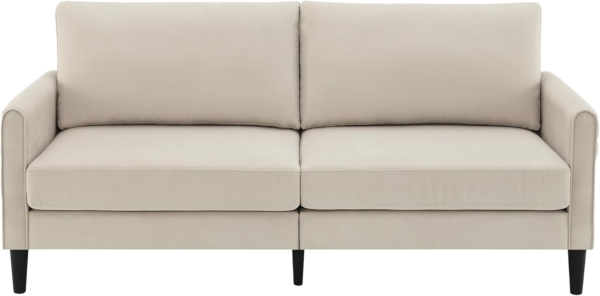Modern 2 Seater Sofa Set for Living Room (White) - Image 3