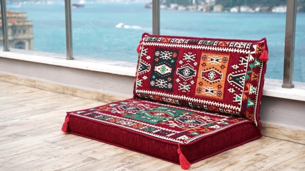 Indoor/Outdoor Arabic Majlis Sofa Set  Lounge Sofa  Floor Seating Set - Image 4