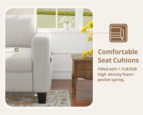 MB_FURNITURE4 Piece Modern Living Room Sofa Set – Beige - Image 5