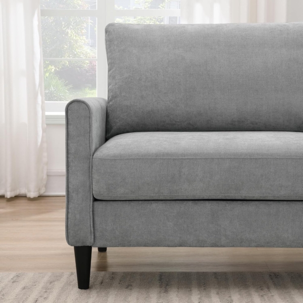 MB_FURNITURE 3 Piece Modern Living Room Sofa Set – Red/Grey - Image 6