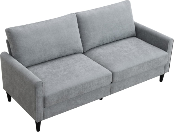 MB_FURNITURE 3 Piece Modern Living Room Sofa Set – Red/Grey - Image 7